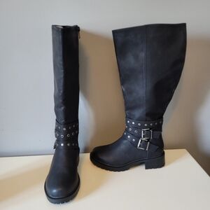 Torrid Studded Wrap Buckle Knee Boot, BNWT, Size 6